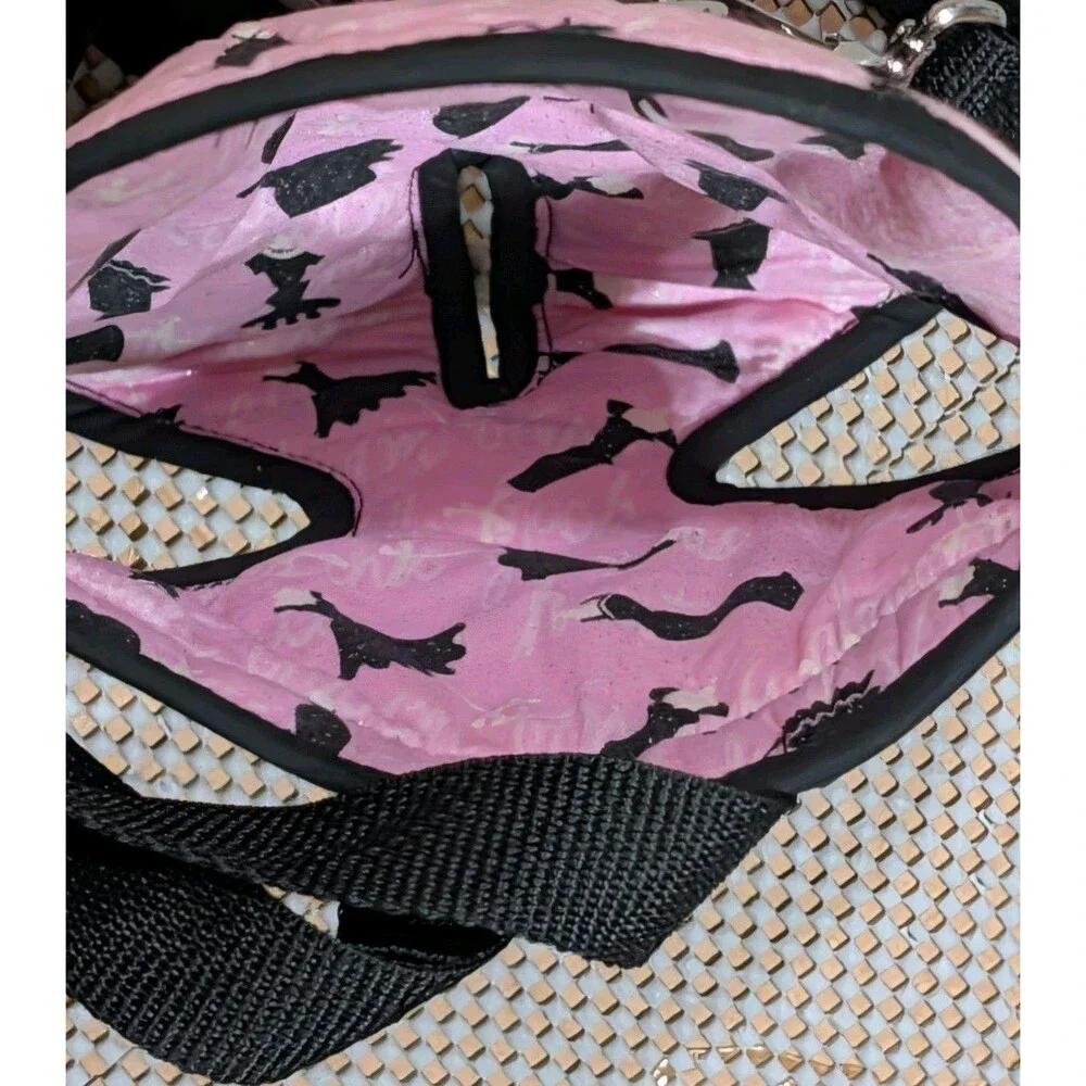 Pink Dress Dog Pet Cat Carrier Backpack Adjustable Front Legs Out Travel Bag